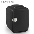 Crownful 4L Mini Fridge 110V 220V Beauty Makeup Skincare Refrigerator AC/DC Heated Cooling Beauty Refrigerator Car Mini Fridge