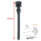 Goldpo Screw Pin Rivet Rubber Fan Noise Absorbtion Anti Vibration Mount Silicone Shock-absorbing Nails Black