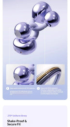 Premium Wireless Bluetooth Earbuds Clip-on Earphones Sound Quality Long Battery Life Perfect for Sports Headphones With Mic