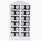 New 12 pairs/set White Imitation Pearl Stud Earrings For Women Girls Ear Jewelry Round Ball 8mm 10mm 12mm