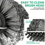 Electric BBQ Cleaning Brush, Rotating BBQ Cleaning Tool, 3 Speed Settings, 2600mAh, Suitable for Outdoor BBQ Grills, Steam BBQ Cleaning Brush Accessories