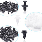 130PCS Bumper Retainer Clips with Fastener Remover Car Plastic Rivets Push Kit -Door Trim Panel