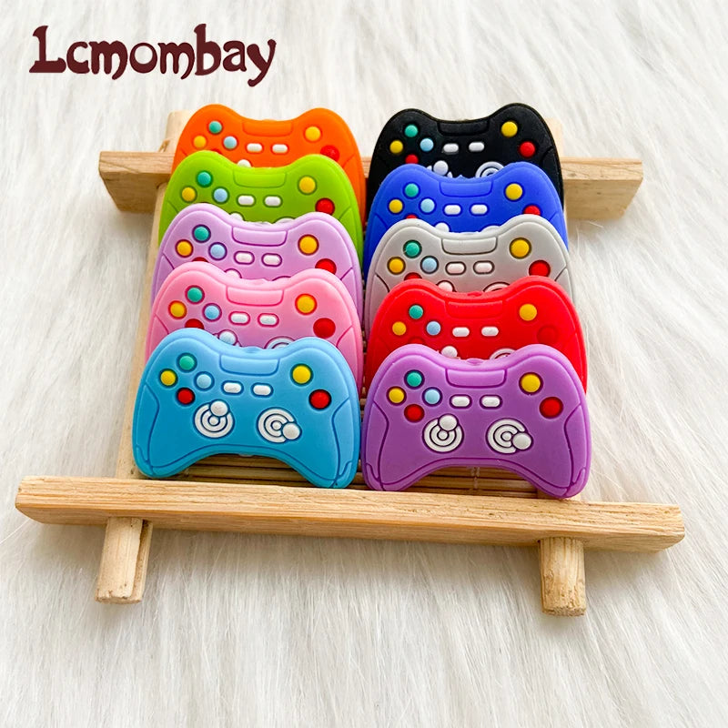 10pcs New Game Handle Silicone Beads Teether Food-Grade Chewing Teeth Bead DIY Nipple Chain Jewelry Accessories