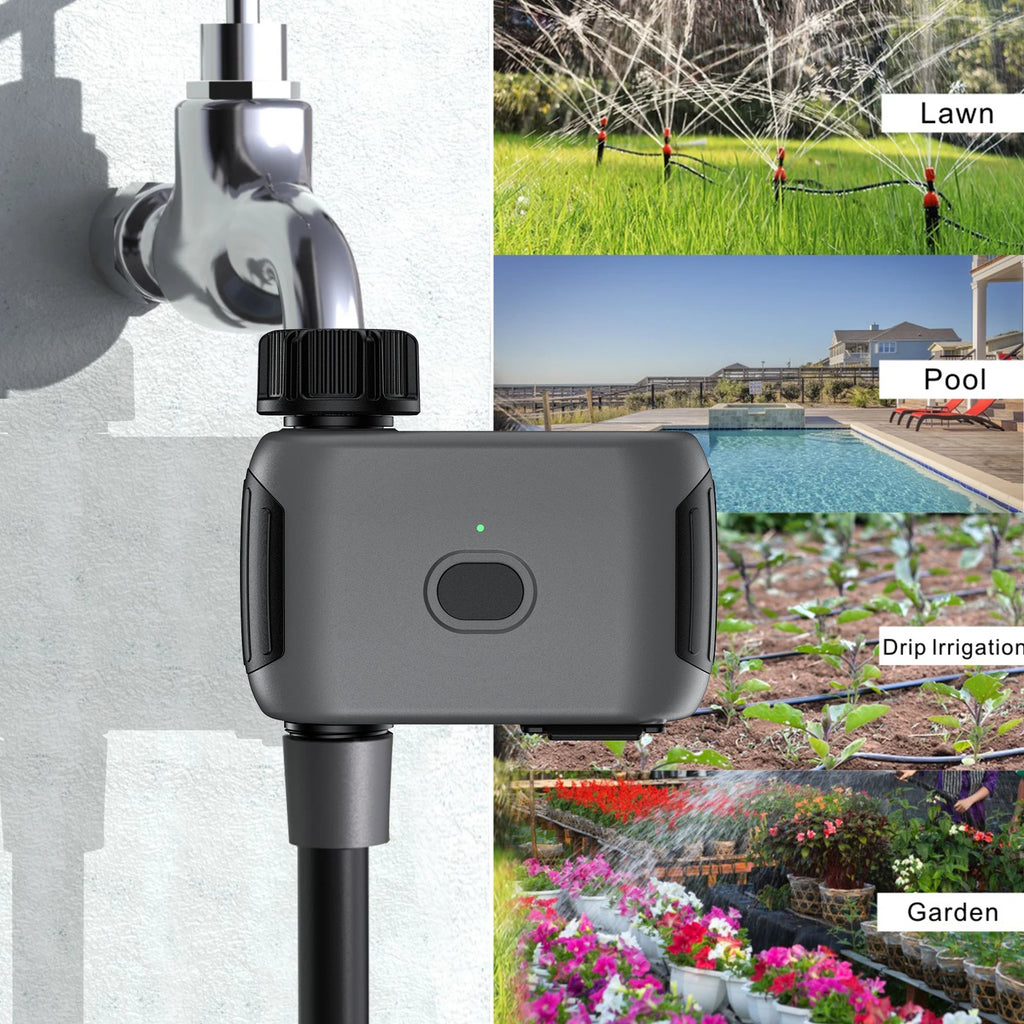 INSOMA automatic plant irrigation Smart Wifi Sprinkler Timer Remote Control Water Timer for Garden Lawn Outdoor Faucet