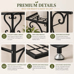 4 Tier Corner Plant Stand Metal Flower Pot Shelf Indoor Outdoor Plant Rack Space Saving Vertical Plant Shelf for Living Room Balcony Patio Garden