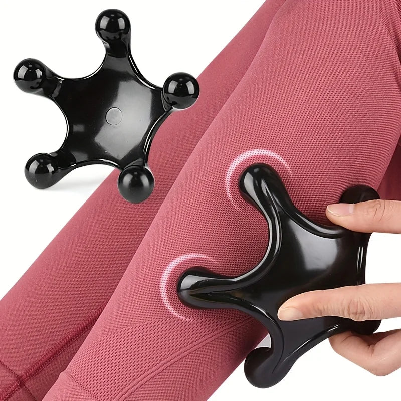 Handheld Massage Tool, Star Shape Manual Massager, Trigger Point Massage Roller for Neck Shoulder Back Muscle Relief, Portable