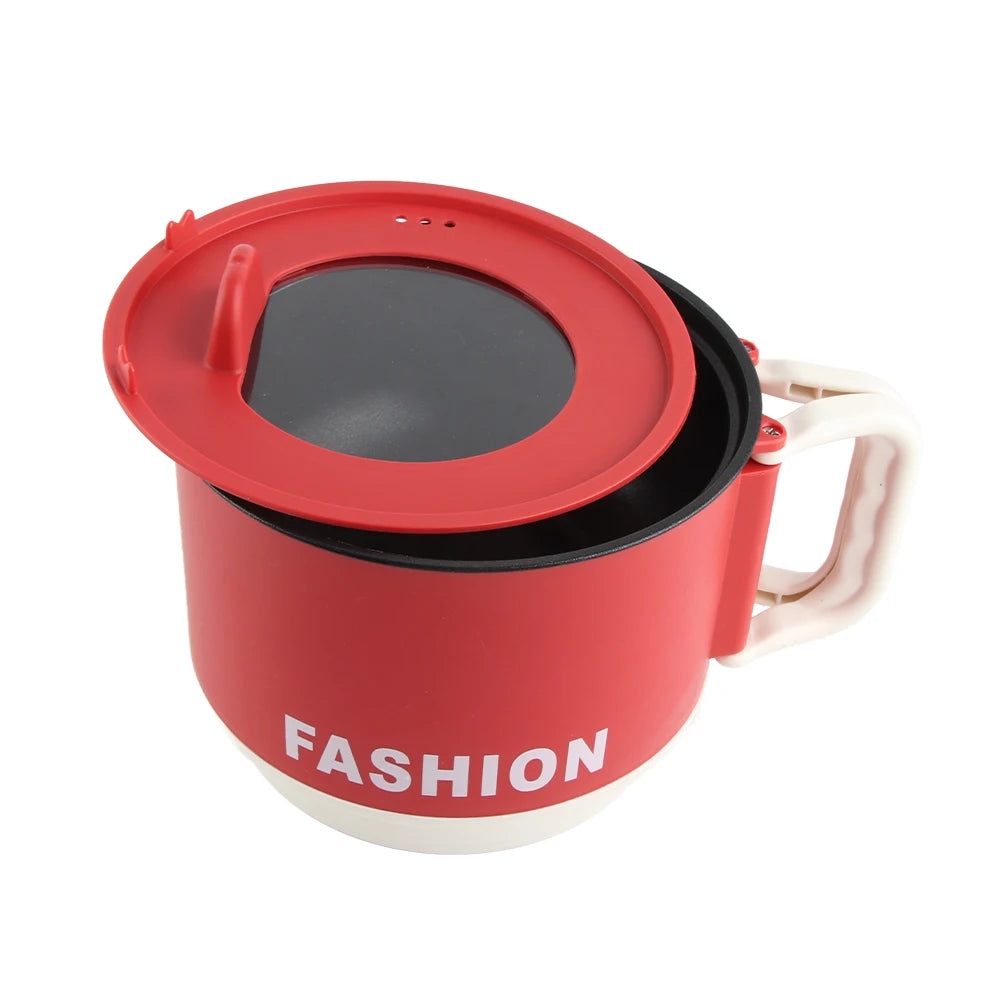 Mini Electric Cooker Portable Rapid Heat Hot Pot for Noodles Soup Steak - Easy Operation Camping Electric Pot