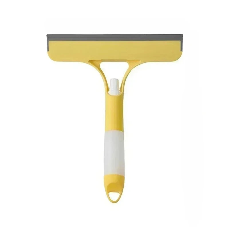3-in-1 multifunctional glass wiper with spray bottle to clean the floor and scrub household car cleaning tools.