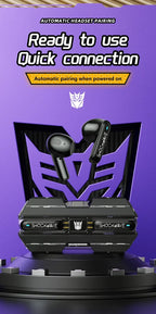 Ship From US Transformers TF-T01 Gaming Earphones Bluetooth 5.4 ENC Noise Reduction Headphones HD Call Music Earbuds