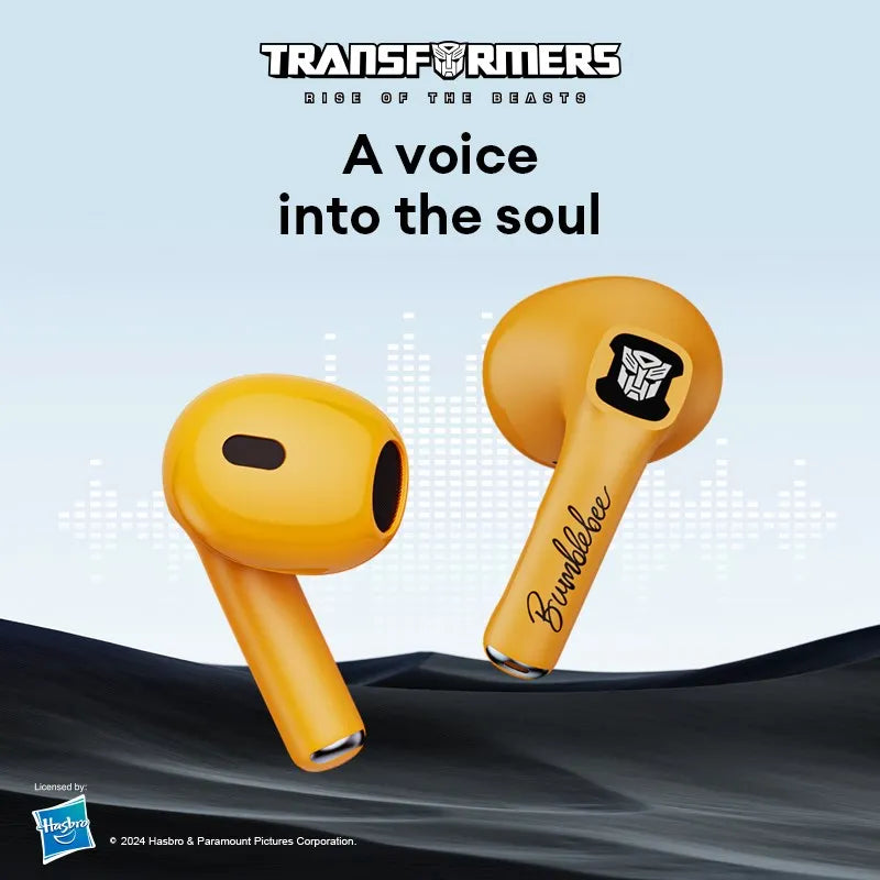 Ship From US Transformers Wireless Bluetooth Earphones Low Latency Gaming Headset TF-T23 HD Call with Mic Earbuds Sport