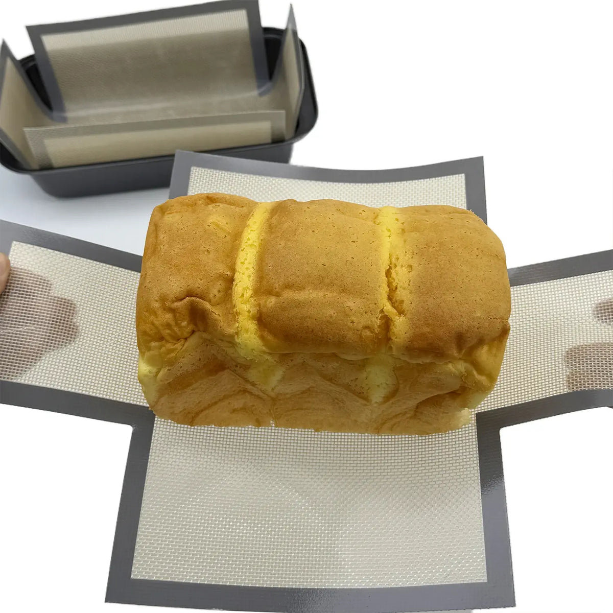 Silicone Bread Loaf Pan Liners, Reusable Nonstick Bread Pan Baking Mat for  9.5 x 5 Inch or 1.5LB Bread Pans, Heat Resistant - Nexvibe