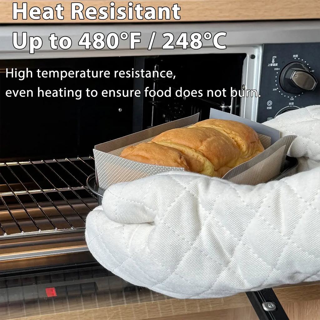 Silicone Bread Loaf Pan Liners, Reusable Nonstick Bread Pan Baking Mat for  9.5 x 5 Inch or 1.5LB Bread Pans, Heat Resistant - Nexvibe