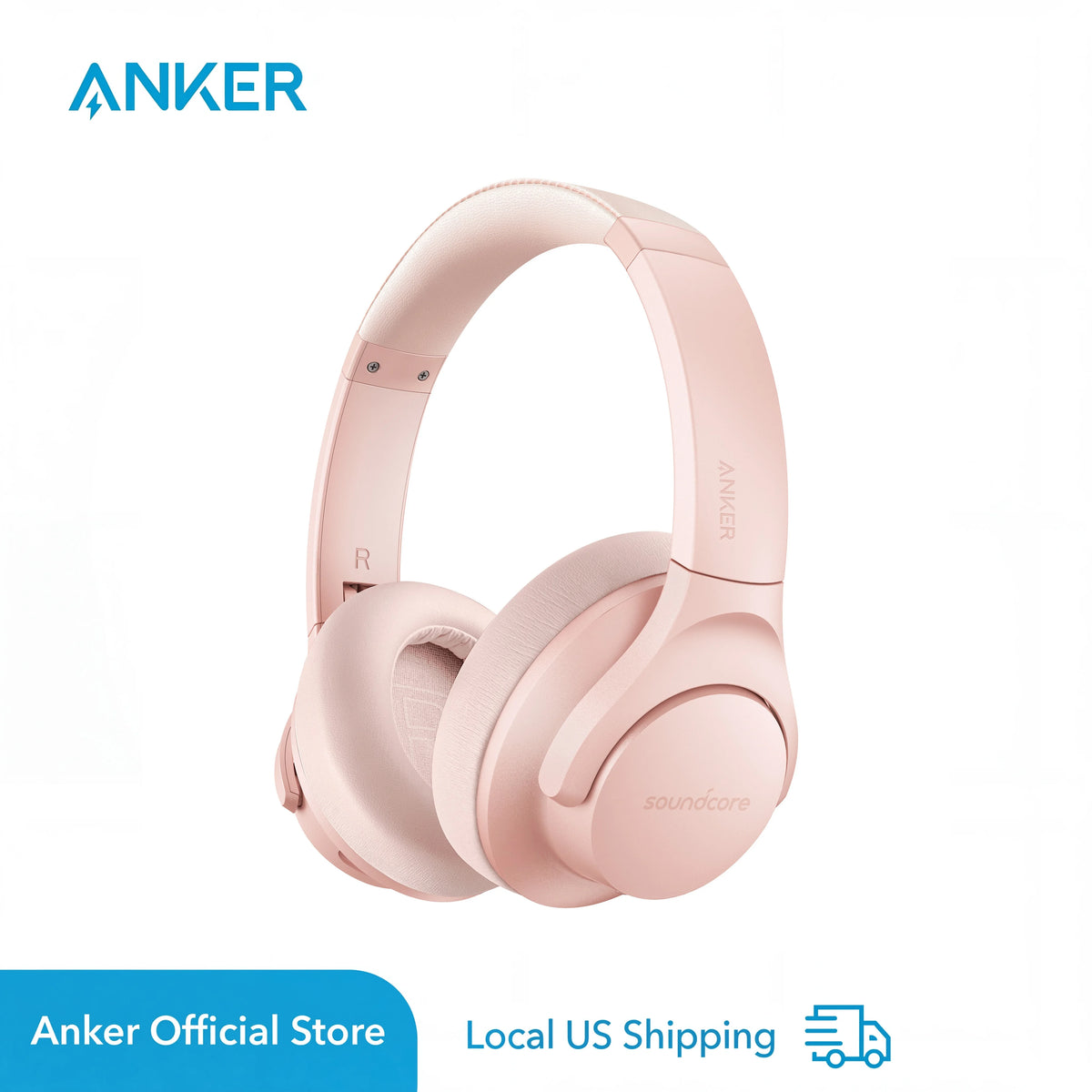 Soundcore Anker Life Q20 Hybrid Active Noise Cancelling Wireless Over Ear Bluetooth Headphones 60H Playtime