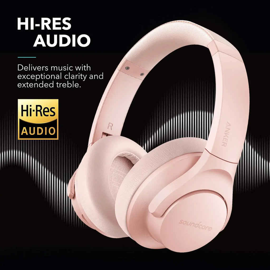 Soundcore Anker Life Q20 Hybrid Active Noise Cancelling Wireless Over Ear Bluetooth Headphones 60H Playtime