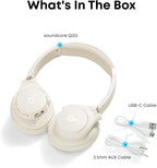 Soundcore by Anker Q20i Hybrid Active Noise Cancelling Headphones Wireless Over-Ear Bluetooth 40H Playtime