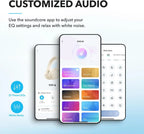 Soundcore by Anker Q20i Hybrid Active Noise Cancelling Headphones Wireless Over-Ear Bluetooth 40H Playtime
