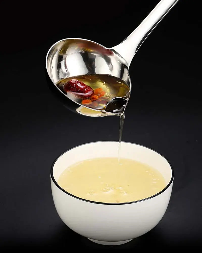 Stainless Steel Colander Spoon Soup Colander Kitchen Gravy Oil Soup Fat Separator Yogurt Oil Skimmer Spoon Kitchen Accessories - Nexvibe