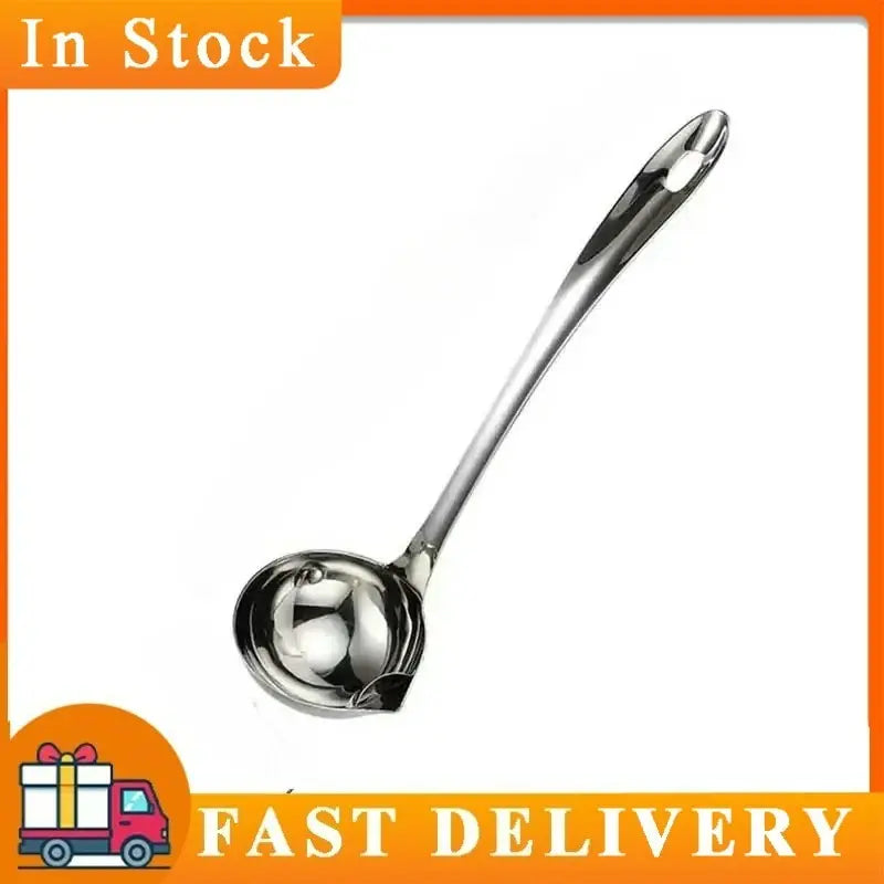 Stainless Steel Colander Spoon Soup Colander Kitchen Gravy Oil Soup Fat Separator Yogurt Oil Skimmer Spoon Kitchen Accessories - Nexvibe