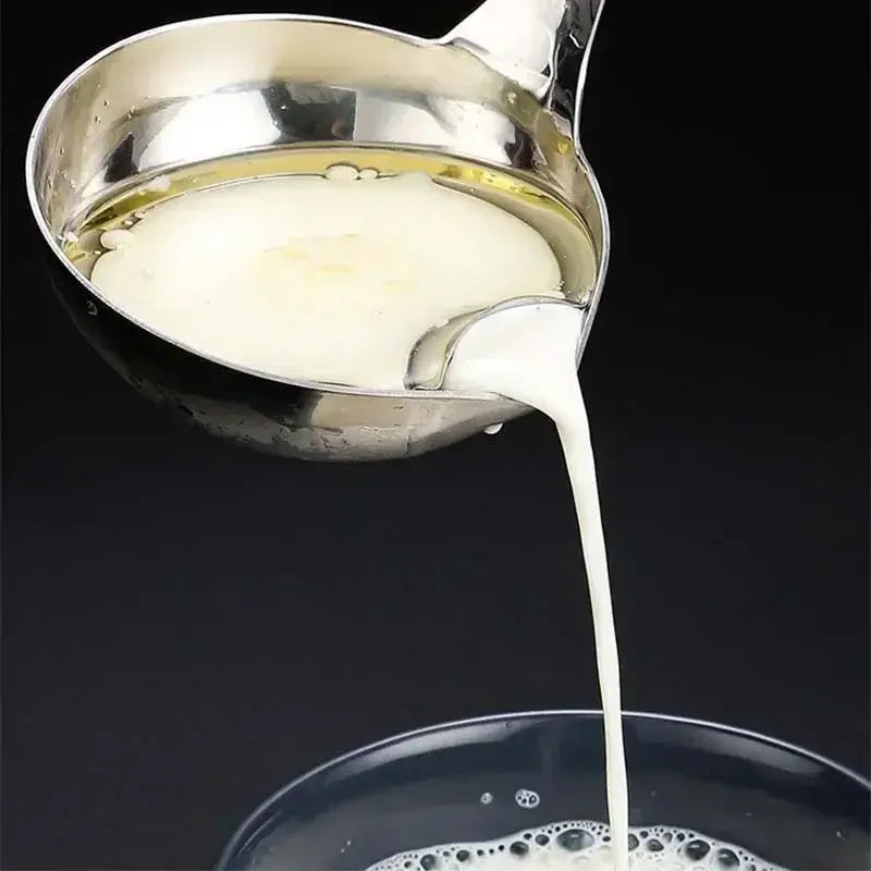 Stainless Steel Colander Spoon Soup Colander Kitchen Gravy Oil Soup Fat Separator Yogurt Oil Skimmer Spoon Kitchen Accessories - Nexvibe