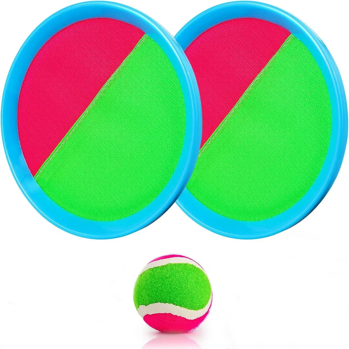 Sticky Ball Toys - Outdoor Play, Beach Toys, Throw And Ball Sets With 2 Paddles And 1Ball, Beach Play Set Playground Set For - Nexvibe