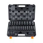SucceBuy 1/2’’ 3/8’’ Drive Impact Socket Set 23/33/34/48/65 PCs Deep Socket Set SAE Metric Cr-V Cr-Mo Alloy Steel