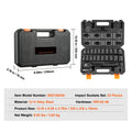 SucceBuy 1/2’’ 3/8’’ Drive Impact Socket Set 23/33/34/48/65 PCs Deep Socket Set SAE Metric Cr-V Cr-Mo Alloy Steel