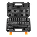 SucceBuy 23PCs 1/2’’ Drive Impact Socket Set Socket Set SAE (7/16’’ -1’’)& Metric (13-24mm) 6 Point Cr-V Alloy Steel