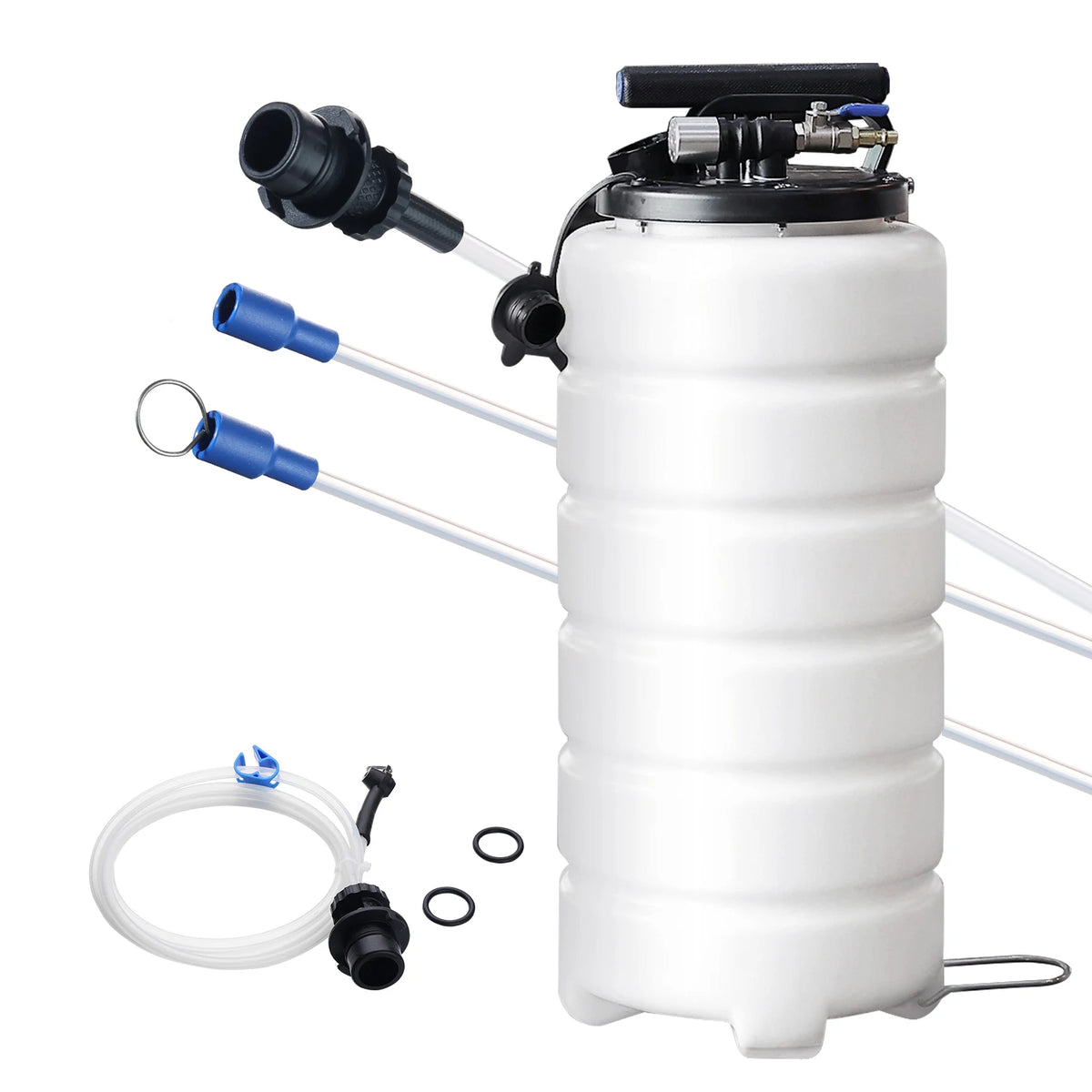 SucceBuy 6.5L/15L Pneumatic Fluid Extractor with Suction Hose Oil Changer Fuel Pump for Automotive Fluids Vacuum
