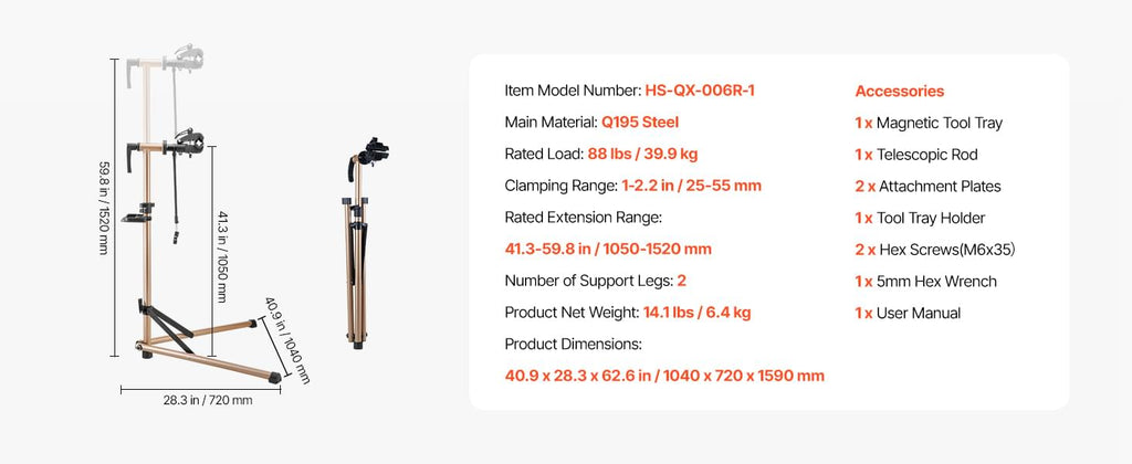 SucceBuy Bike Repair Stand 66/85/88/110lb Heavy-duty Bicycle Work Stand Foldable Bicycle Maintenance Rack for Mountain&Road Bike - Nexvibe