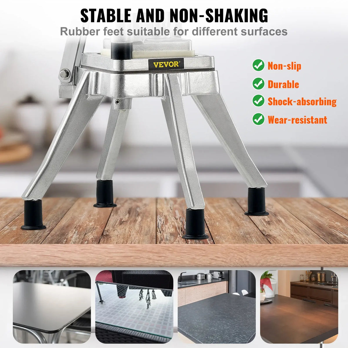 SucceBuy Commercial Vegetable Fruit Heavy Duty Professional Food Dicer Kattex French Fry Cutter Onion Slicer Stainless Steel - Nexvibe