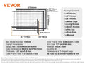 SucceBuy Grid Wall Panels Tower Wire Gridwall Display Racks Double Side Gridwall Panels for Art Craft Shows Retail Shop w/ Hooks - Nexvibe