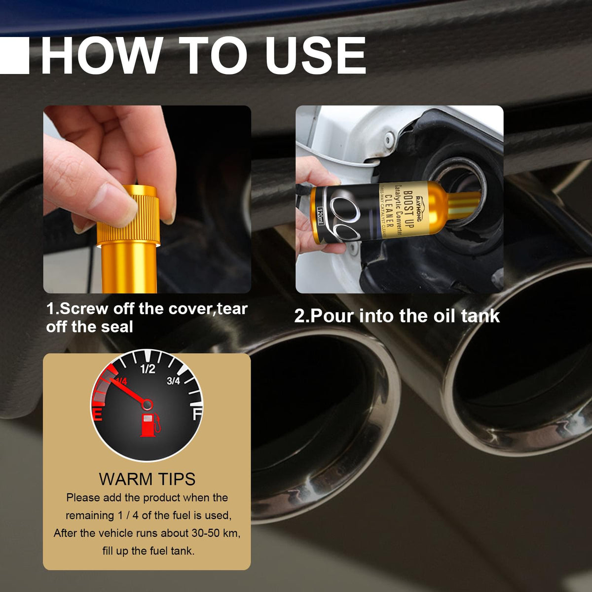 Ternary Catalytic Cleaner Car Cleaning Agent Free Exhaust Catalytic Removal Of Carbon Deposits Inside The Engine