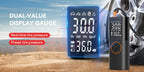 Tire Inflator Portable Air Compressor Air Pump for Car Tires with LED Lights&Pressure Gauge for Auto Motorcycles Bikes