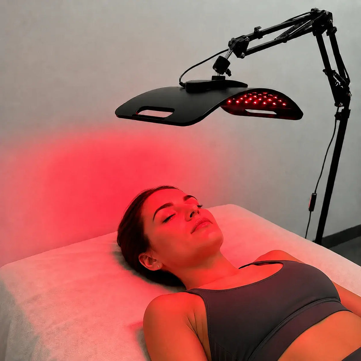 Red Light Lamp For Face and Body Home Use 660nm 850nm Near Infrared Light Panel Device with Adjustable Stand with Timer - Nexvibe