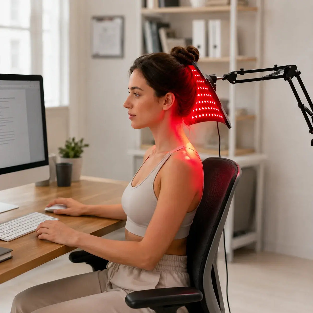 Red Light Lamp For Face and Body Home Use 660nm 850nm Near Infrared Light Panel Device with Adjustable Stand with Timer - Nexvibe