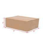 USA Stock 100 Corrugated Paper Boxes 8x6x4’’（20.3*15.2*10cm）Yellow 4x4x4’’（10*10*10cm） 6x4x2’’（15.2*10.2*5.1cm）3size