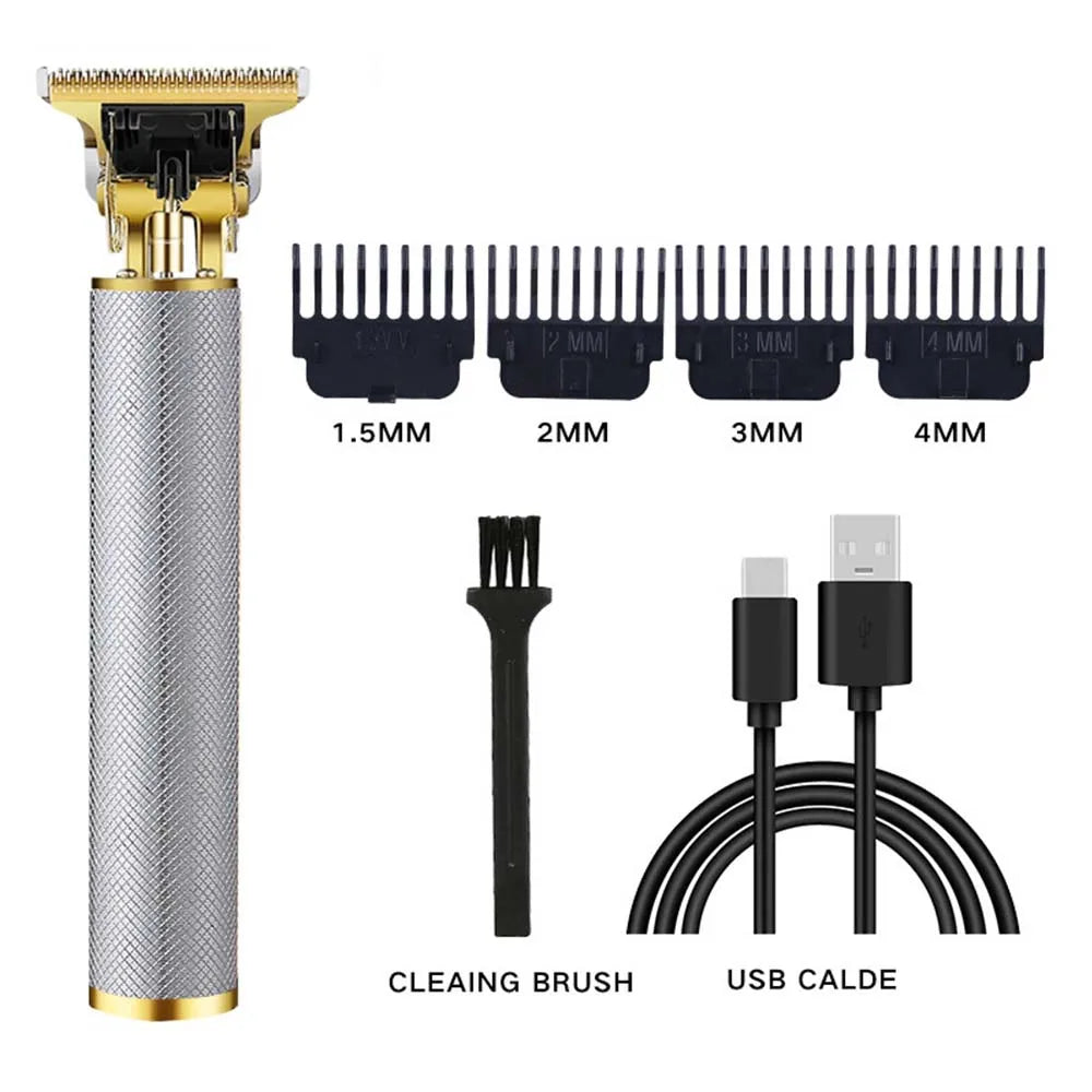 USB Rechargeable Electric Hair Clipper Cordless Hair Trimmer Set For Hair Cutting Professional Trimmer Shaver Trimmer