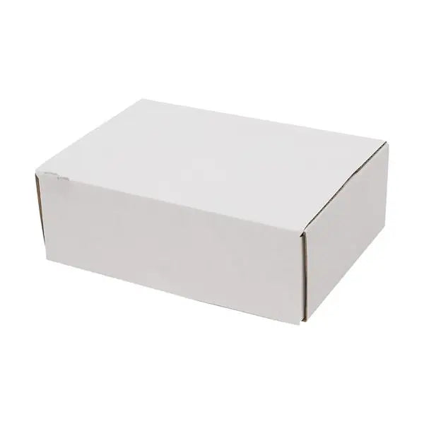 US Stock 50pack Box Mailers Corrugated Paper Boxes 6x4x2 ’(15.2 * 10 * 5cm) White Outside and Yellow Inside - United