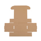 US Stock 50pack Box Mailers Corrugated Paper Boxes 6x4x2 ’(15.2 * 10 * 5cm) White Outside and Yellow Inside - United