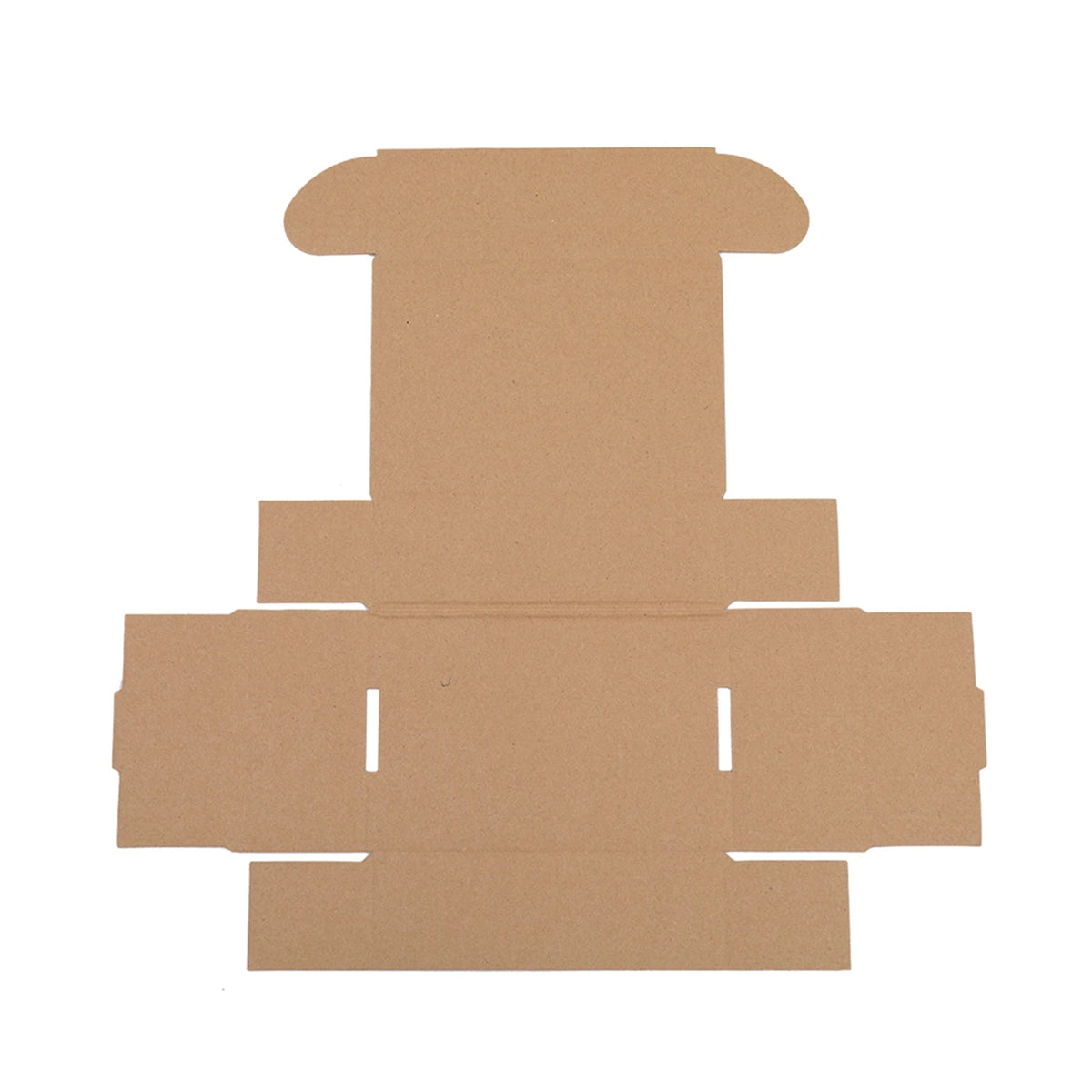 US Stock 50pack Box Mailers Corrugated Paper Boxes 6x4x2 ’(15.2 * 10 * 5cm) White Outside and Yellow Inside - United