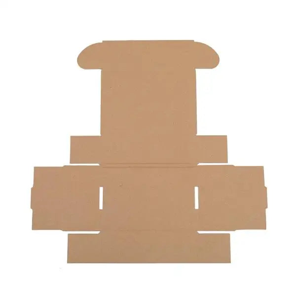 US Stock 50pack Box Mailers Corrugated Paper Boxes 6x4x2 ’(15.2 * 10 * 5cm) White Outside and Yellow Inside - United