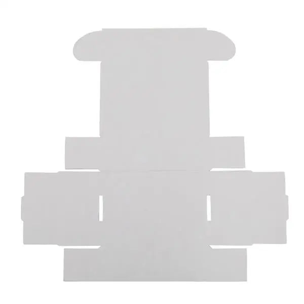 US Stock 50pack Box Mailers Corrugated Paper Boxes 6x4x2 ’(15.2 * 10 * 5cm) White Outside and Yellow Inside - United