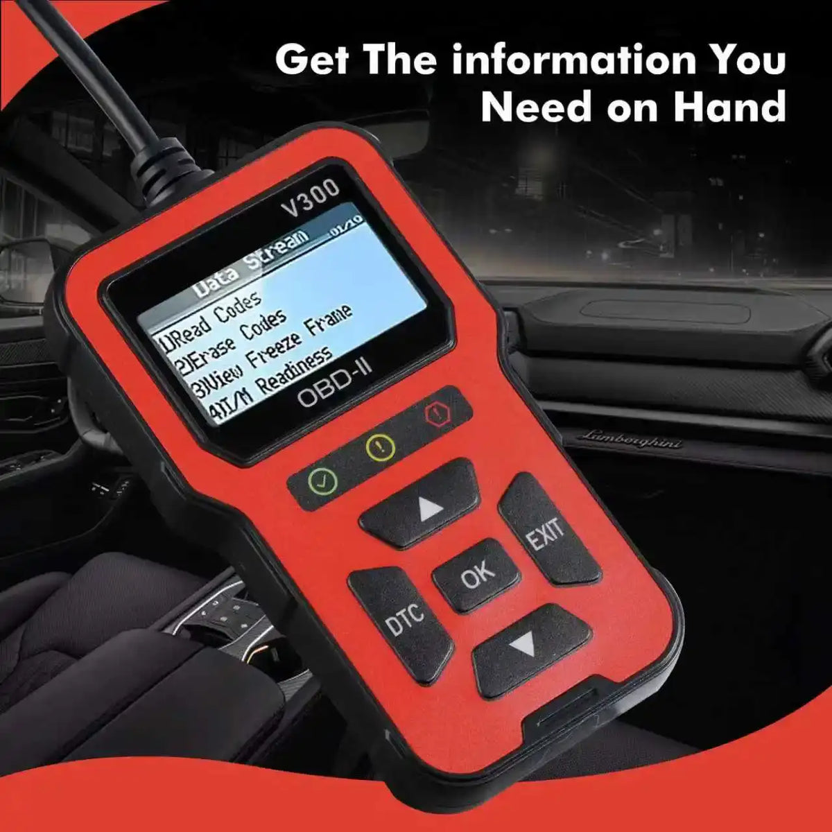 V300 OBD Scanner Car Diagnostic Tool with Color Screen Auto Scanner for Cars Code Reader Check Engine Light Fix OBD2