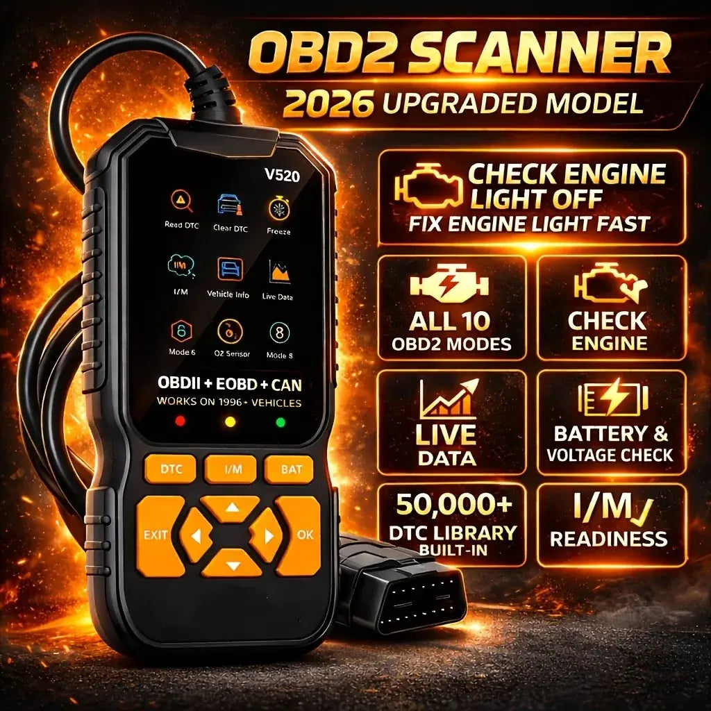 V520 OBD2 Car Diagnostic Scanner – All-in-One Diagnostic Tool for Identifying and Troubleshooting Vehicle Issues. - Nexvibe