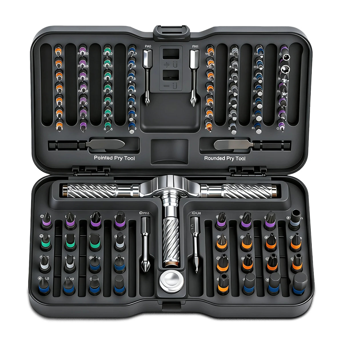 VMAN 100in1 Multifunction Ratchet Screwdriver Set Multi Magnetic Bits Mini Repair Tool Kit Household Tool For PC & Desk
