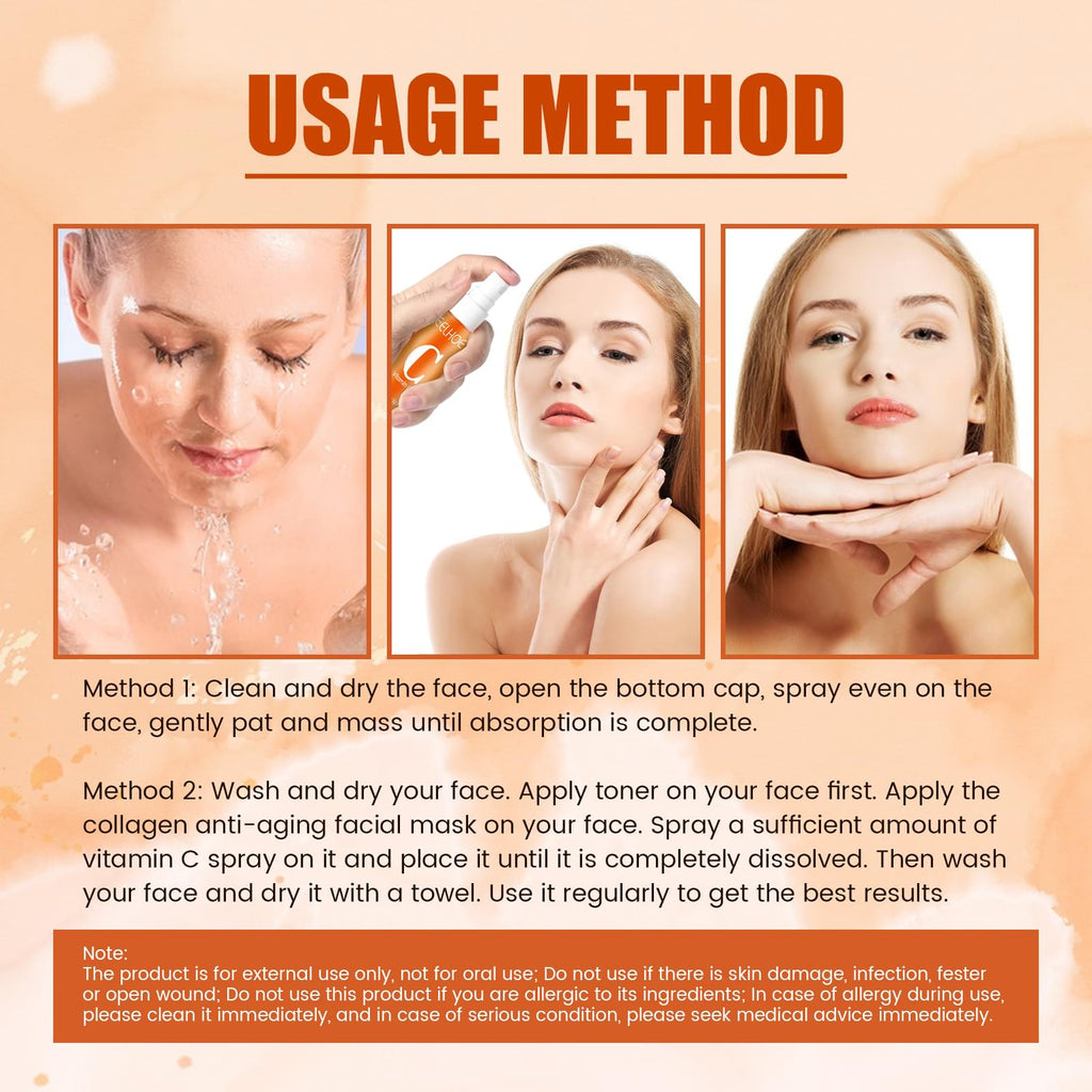 Vitamin C Moisturizing Spray Hydrates And Moisturizes Skin Lightening Acne Spots And Whitening Spray - default title