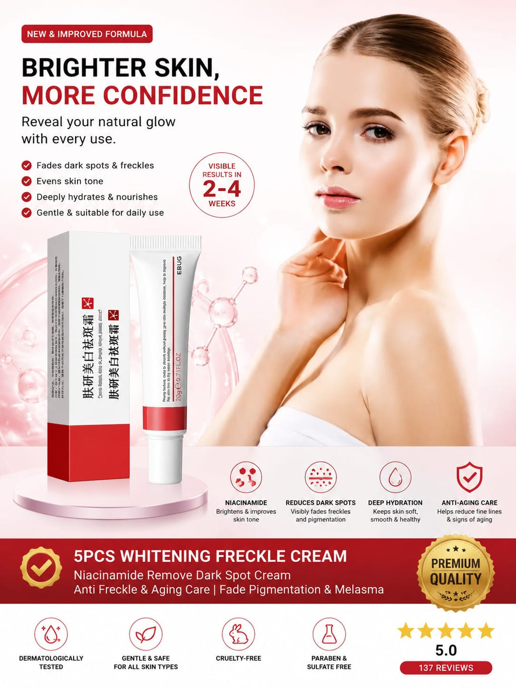 💎 EBUG Ultimate Dark Spot & Pigmentation Fading Set (5 Pcs)