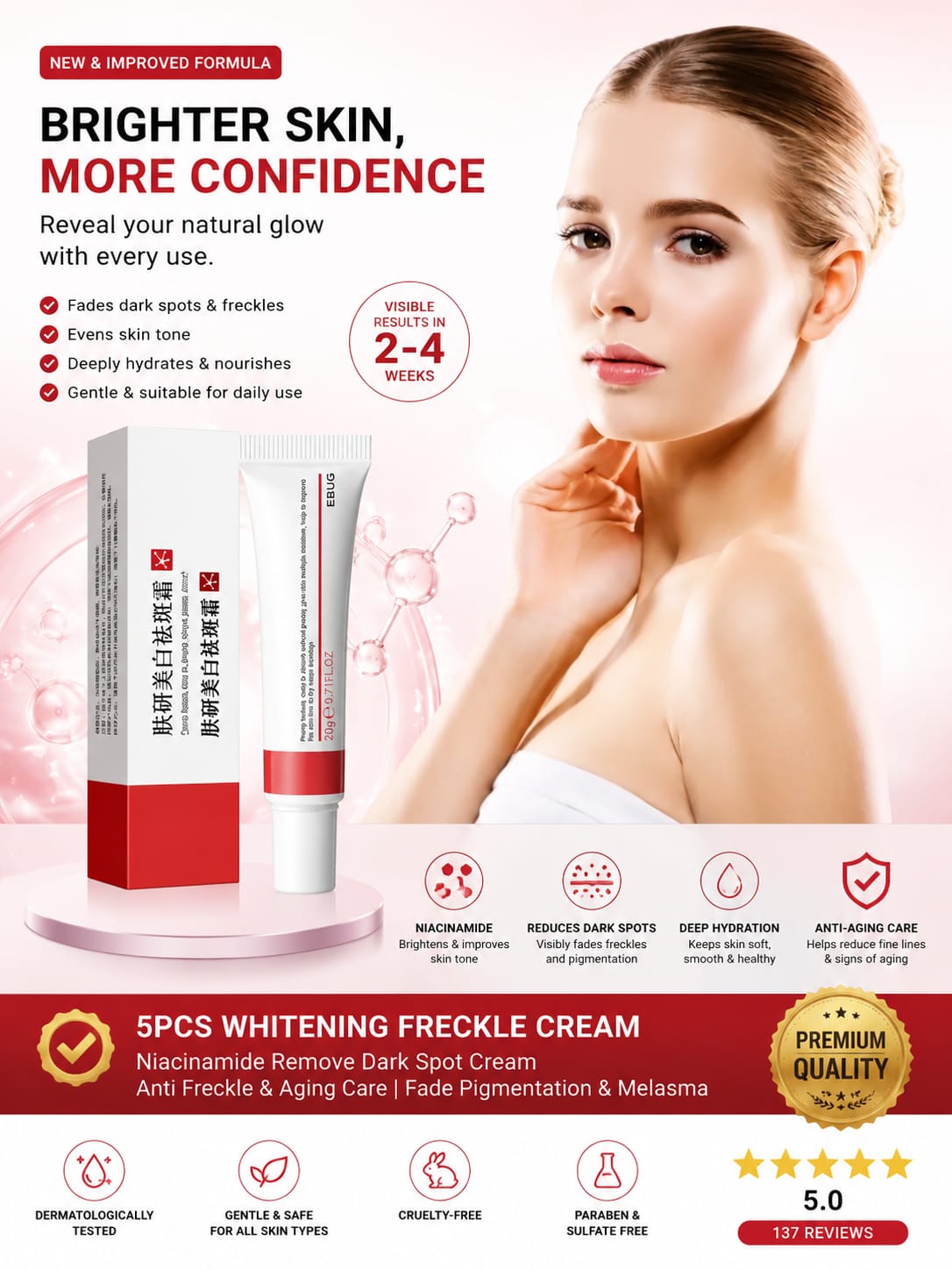 💎 EBUG Ultimate Dark Spot & Pigmentation Fading Set (5 Pcs)