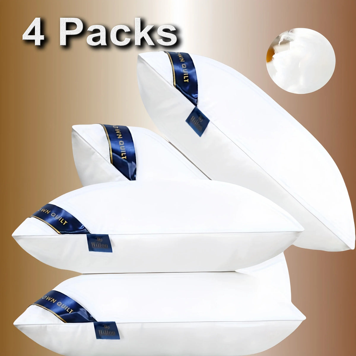 Wholesale Healthy Sleep Bed Sleeping Luxury Hotel Hilton Comfortable Leisure Pillow - See below for size descriptions