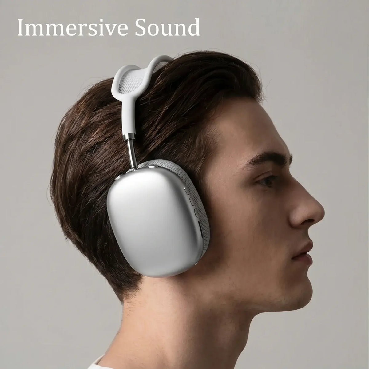 Wireless Bluetooth Headphones Over Ear HIFI Stereo Bass Headset Support TF Card 3.5mm Wired Audio Foldable Adjustable